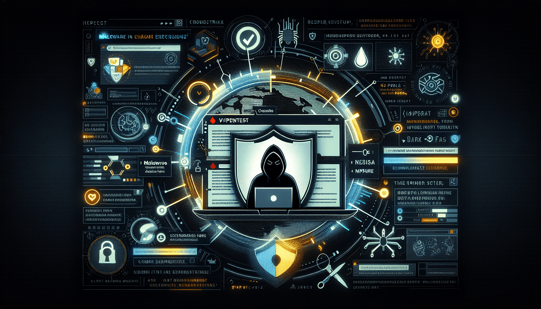 Złośliwe Rozszerzenia Przeglądarki jako Zagrożenie dla Biznesu – ilustracja