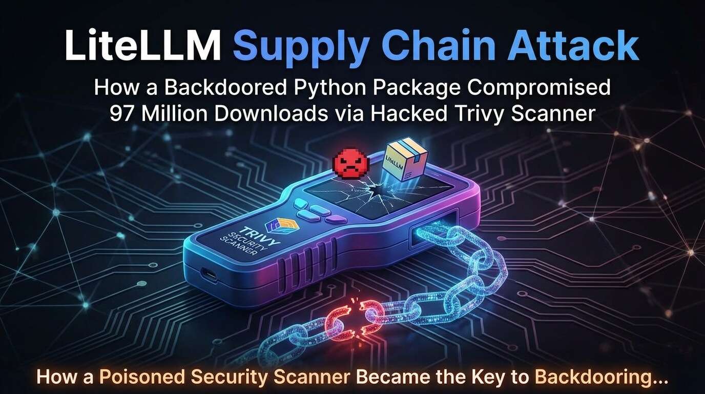 LiteLLM Supply Chain Attack: How a Backdoored Python Package Compromised 97 Million Downloads via Hacked Trivy Scanner