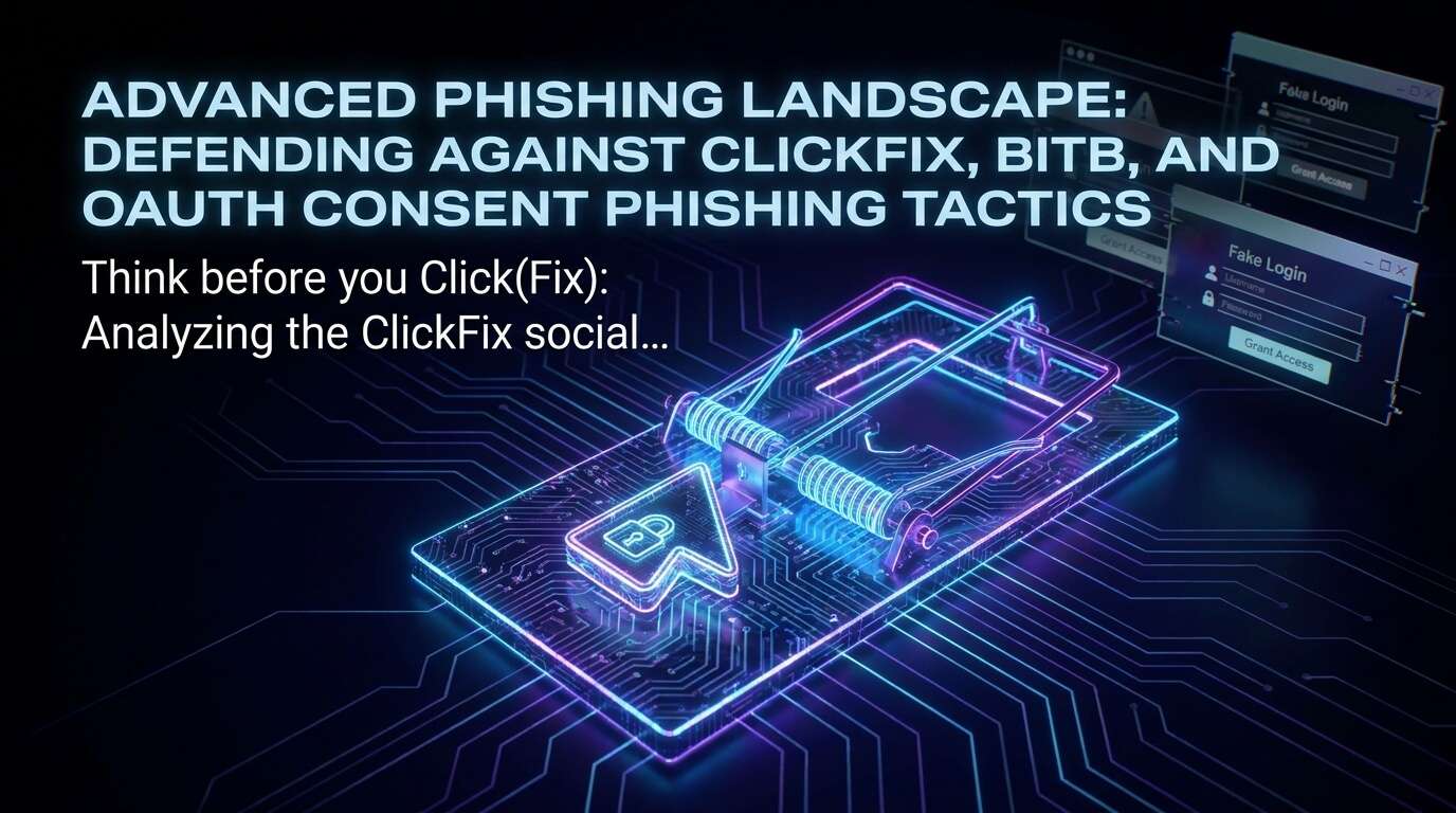 Nowoczesne zagrożenia w phishingu: ClickFix, BitB i OAuth – ilustracja